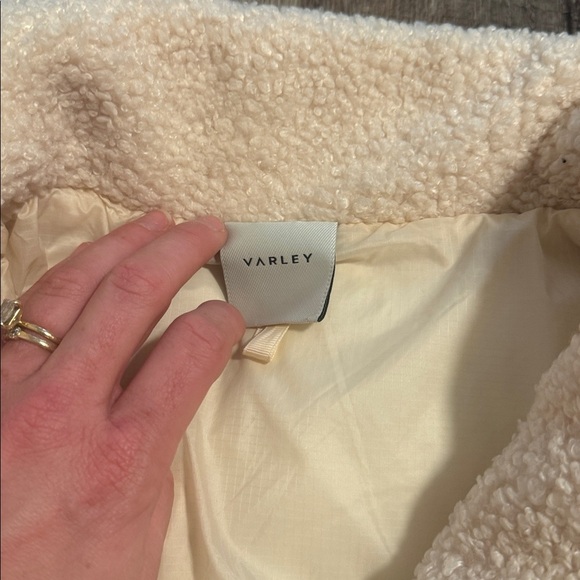 Varley Women's Sherpa Puffer Jacket Size Large - Cream - Picture 5 of 5